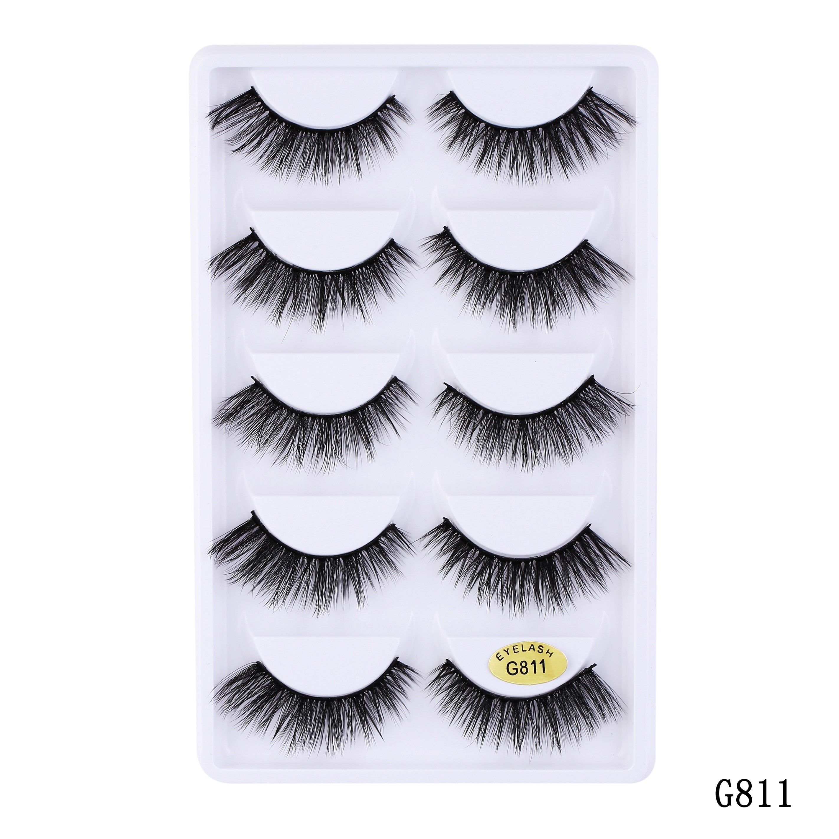3D Faux Mink Hair Cross False Eyelashes