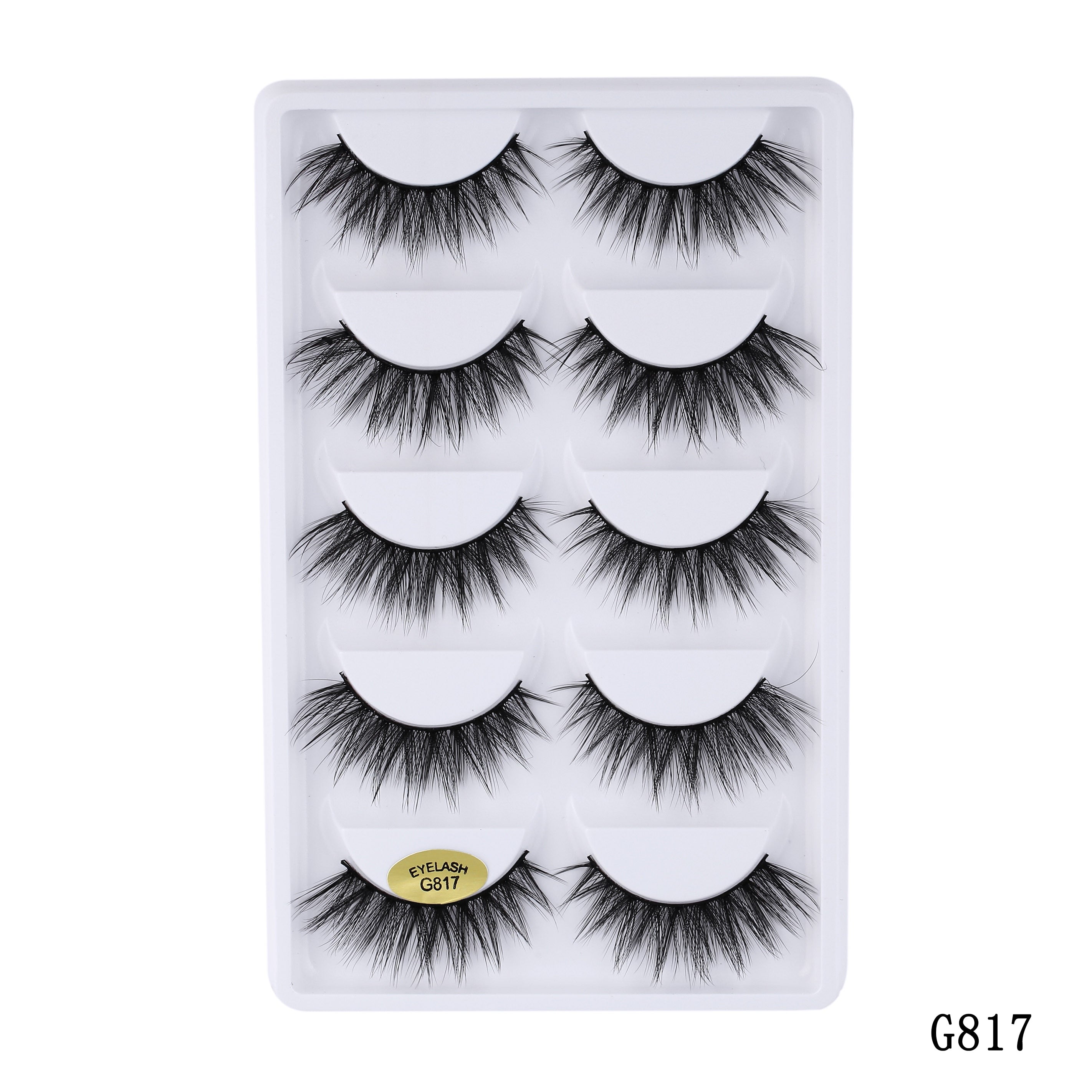 3D Faux Mink Hair Cross False Eyelashes