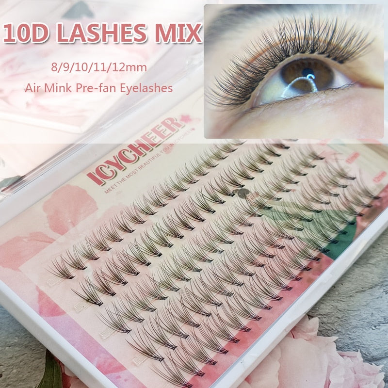 ICYCHEER 0.07/0.10 C Curl Fish Tail Extension
